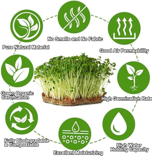 Microgreens growing trays with hemp fiber mats — photo 4