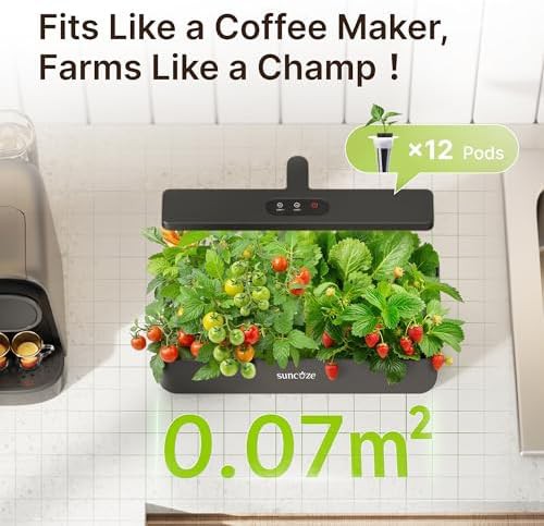Black compact twelve pod indoor garden — photo 3