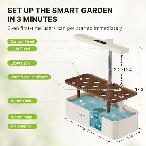 Beige compact twelve pod indoor garden — photo 4