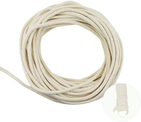 Long thick white wicking rope 49.2 feet