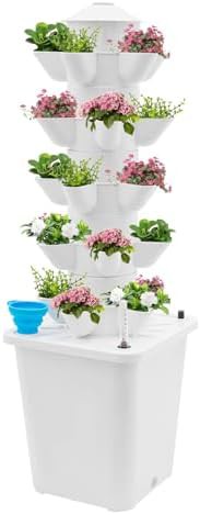 Vertical tower garden for twenty five plants