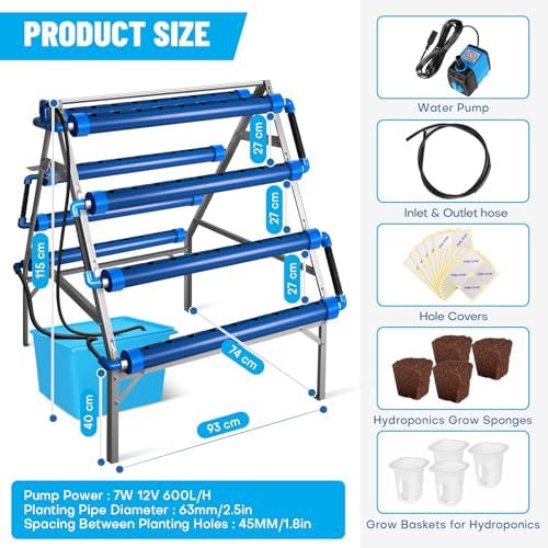 A-type hydroponic kit with 72 plant sites — photo 5