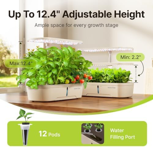 Adjustable height twelve pod system with timer — photo 5