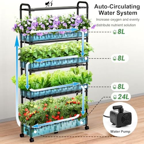 Large vertical garden with 120 pods and two modes — photo 3