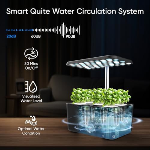 Smart five pod indoor garden with quiet pump — photo 4