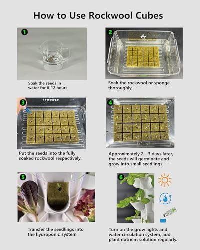 Rockwool cubes for seed germination ninety six pack — photo 5