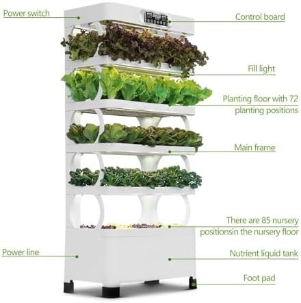 Five floor aeroponic tower system — photo 3
