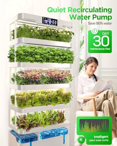 Five tier vertical herb garden with misting — photo 5
