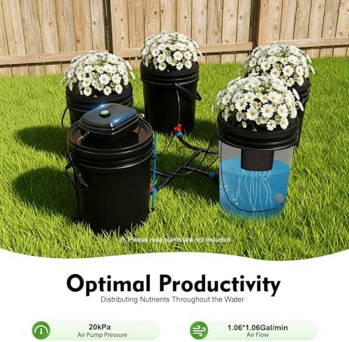Five bucket recirculating deep water culture kit — photo 4