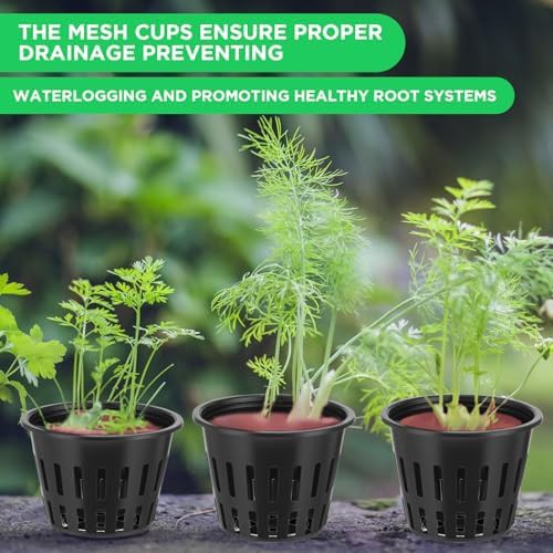 Black net pots in various sizes — photo 4