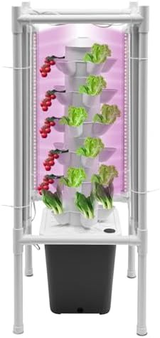 Gray thirty pod tower with LED lights