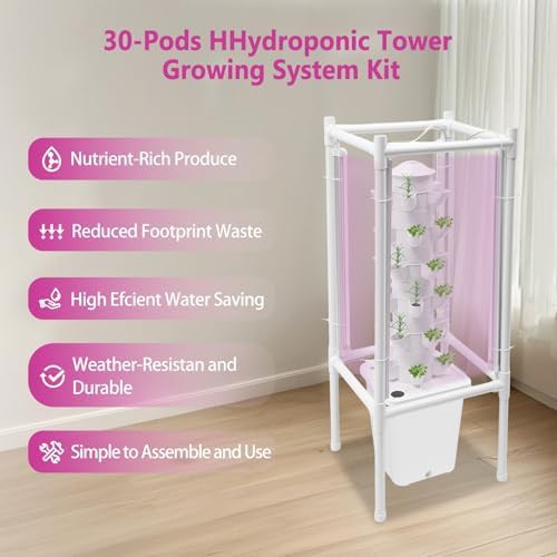 White thirty pod tower with LED lights — photo 3