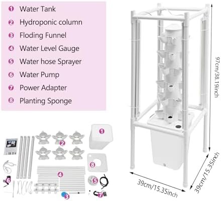 White thirty pod tower with LED lights — photo 4