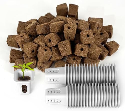Hydroponic grow sponges and baskets kit