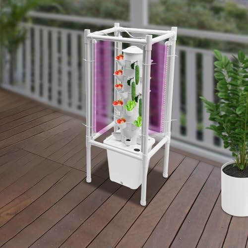 White six layer vertical tower planter — photo 4