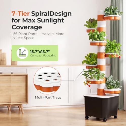Seven layer hydroponic tower with 56 pods — photo 5