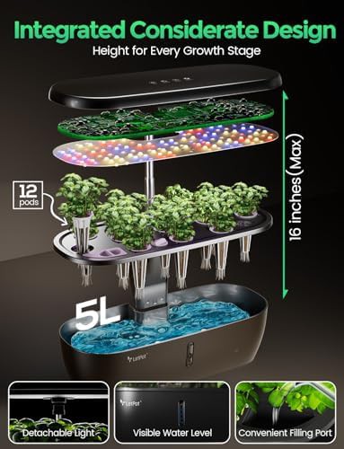 Adjustable height twelve pod garden kit — photo 5