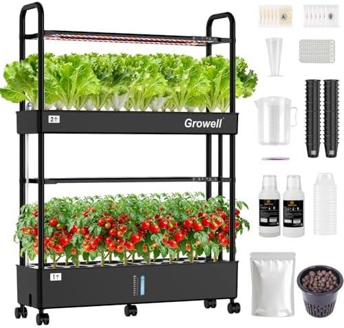Vertical tower with thirty two large baskets