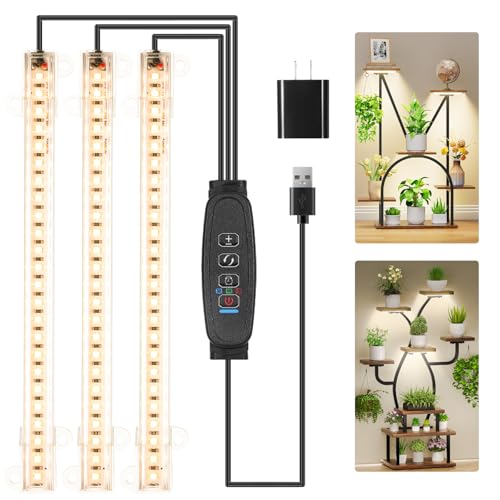3 Head 7.8 Inches LED Grow Light Strips