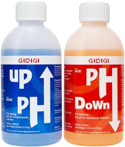 Hydroponic pH up and down control kit
