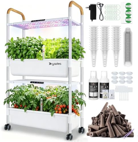 Two layer floor standing vegetable garden