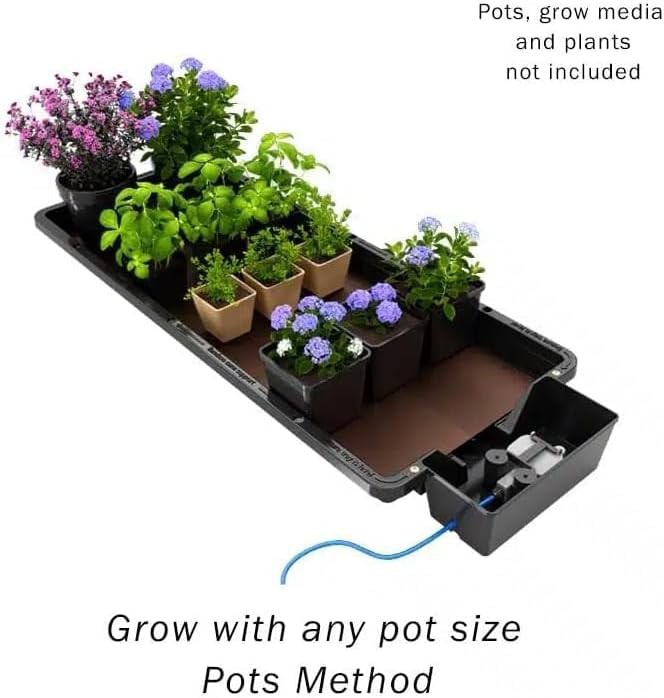 Black self watering gravity fed system — photo 5