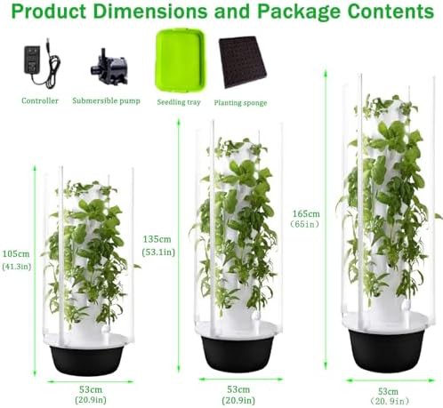 Five layer vertical hydroponic tower with lights — photo 4
