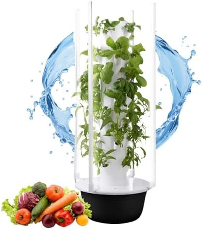 Smart farming tower with 28 holes
