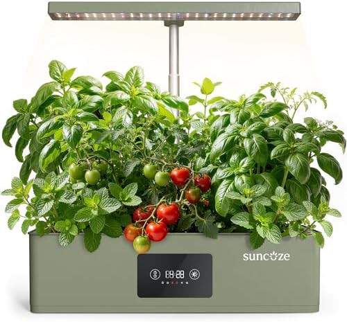 Green hydroponic kit with dimmable LED light