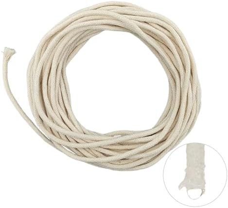White cotton wicking cord 32.8 feet
