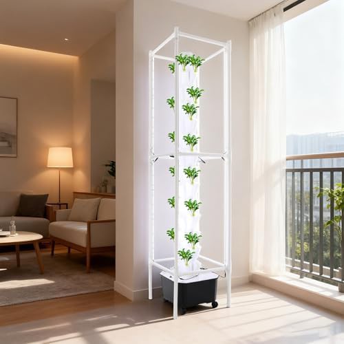 White seventy pod vertical growing tower — photo 3
