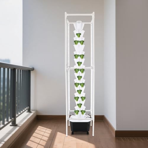 White seventy pod vertical growing tower — photo 4