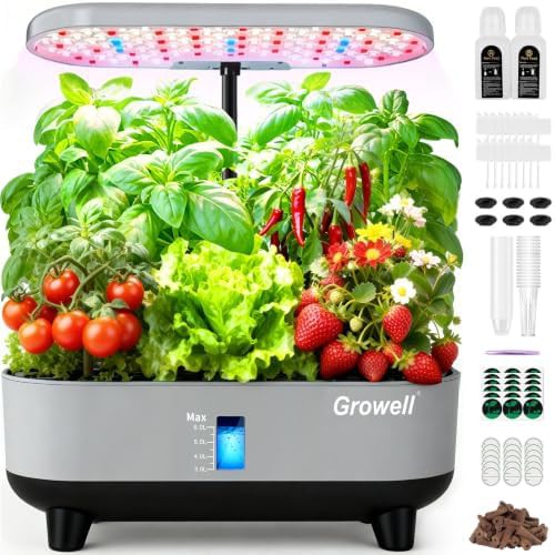Sixteen pod garden with two timers