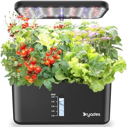Ten pod beginner hydroponic system with LED
