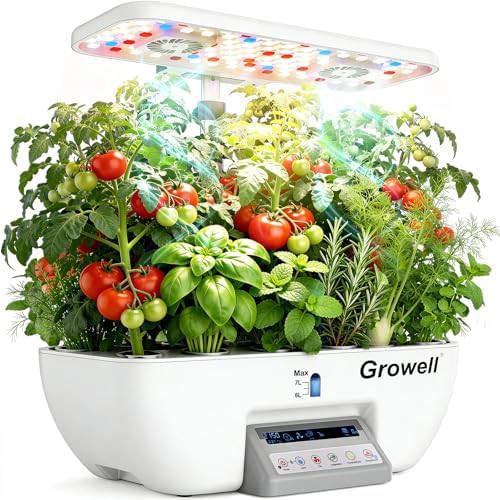 Seventeen pod herb garden with two fans