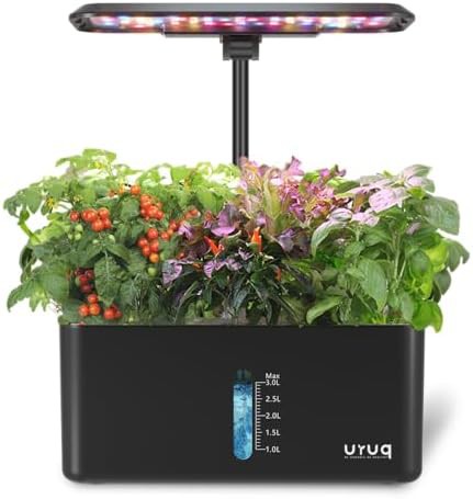 Black eight pod indoor herb garden