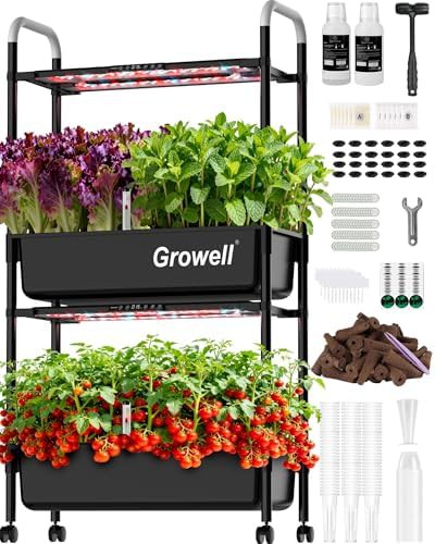 Fifty four pod garden with independent pumps