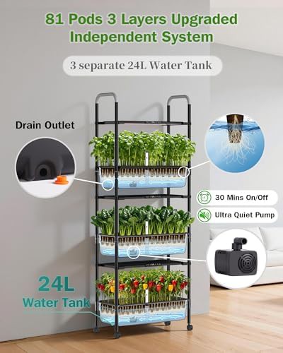 Eighty one pod garden with independent pump — photo 3