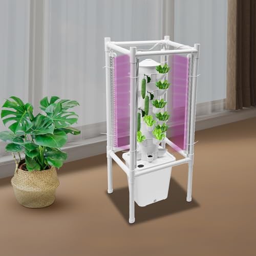 White Vertical Tower Garden with 30 Holes — photo 4