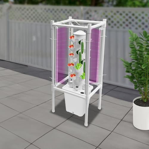 White Vertical Tower Garden with 30 Holes — photo 5