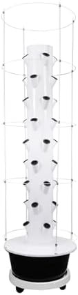 Black nine tier vertical tower with climbing trellis — photo 5