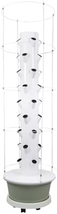 Light green vertical hydroponic tower with trellis — photo 5