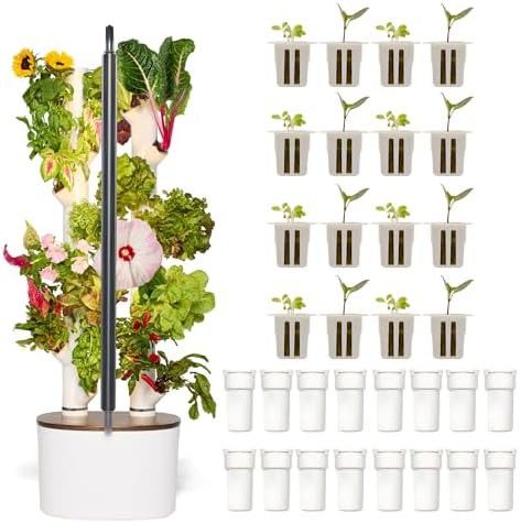 Compact smart tower for sixteen plants