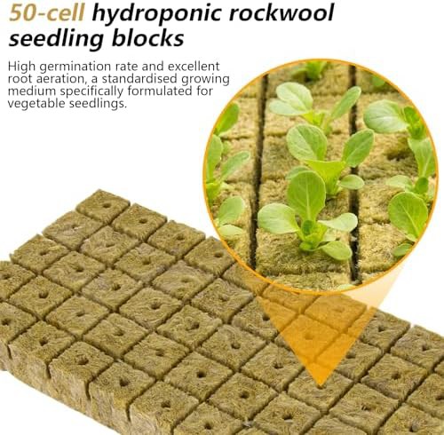 One inch rockwool cubes 200 count — photo 5