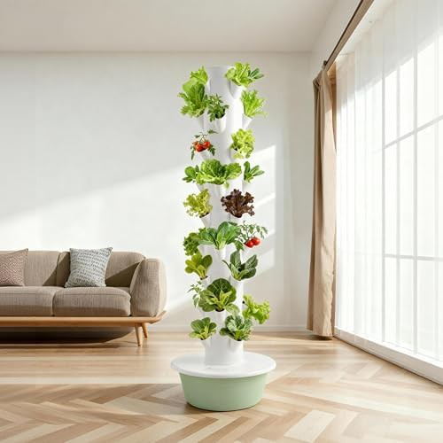 Automated vertical herb garden tower system — photo 4