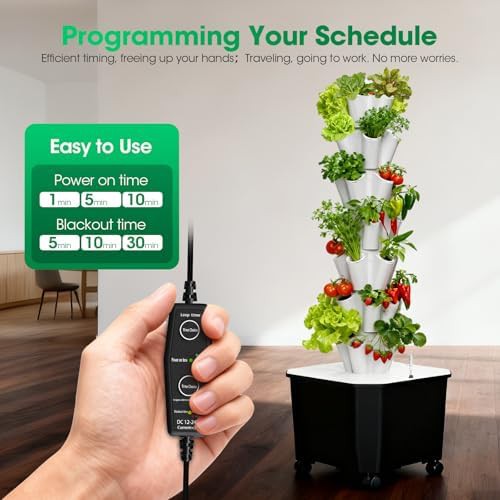 Vertical soilless tower with 35 pods for fruit — photo 4