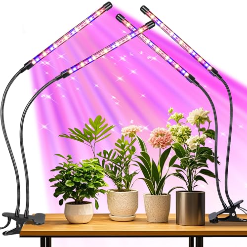 2 Head 2 Pack LED Plant Grow Light with Flexible Gooseneck