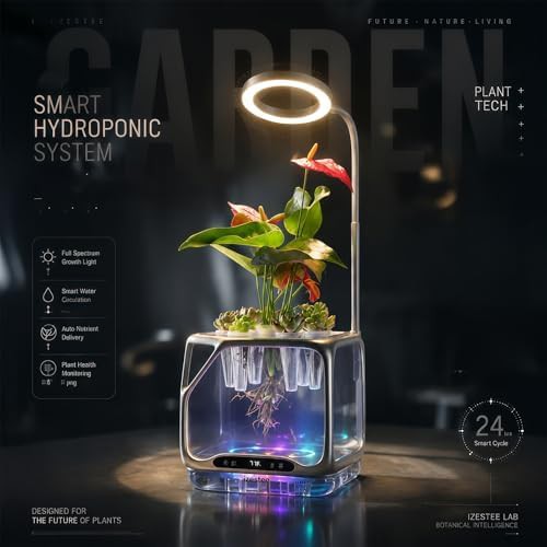 Smart indoor aeroponic garden with mood light — photo 5