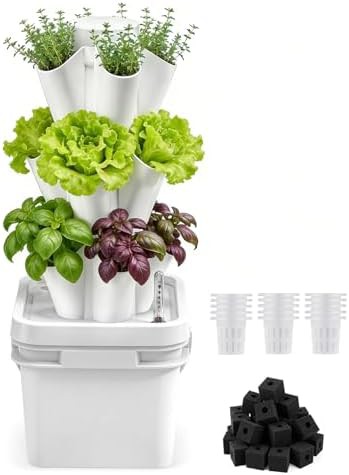 Three tier kitchen countertop growing tower