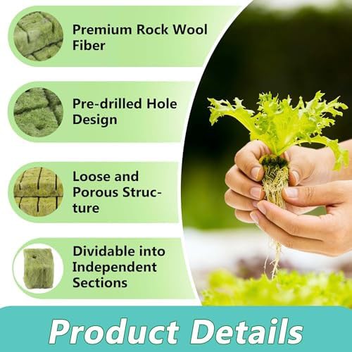 One inch rockwool starter plugs with tags — photo 4
